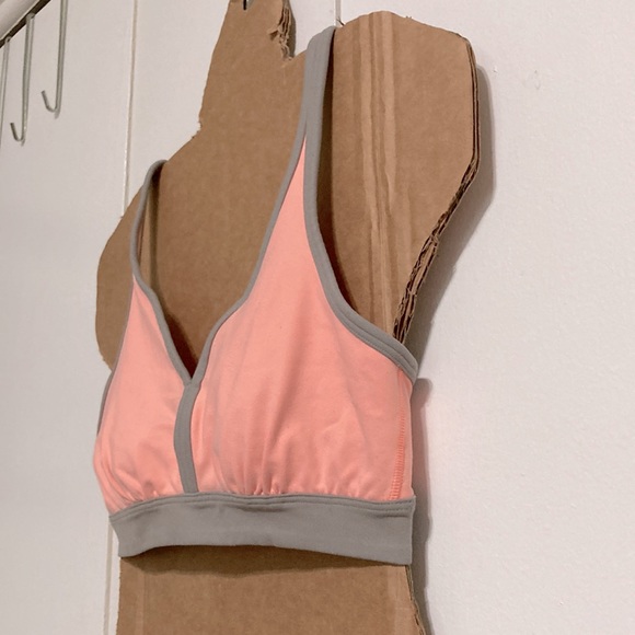 VSX VICTORIAS SECRET Sports Bra Peach Creamsicle Orange Gray S/P - Picture 5 of 16